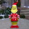 4 FT. Inflatable Grinch with Ugly Sweater & Lights Christmas Yard Decoration